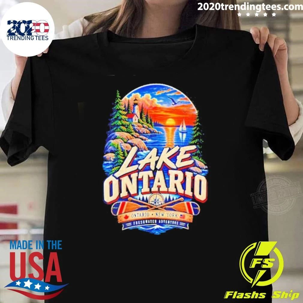 Lake Ontario Great Lakes Sunset Vintage Shirt