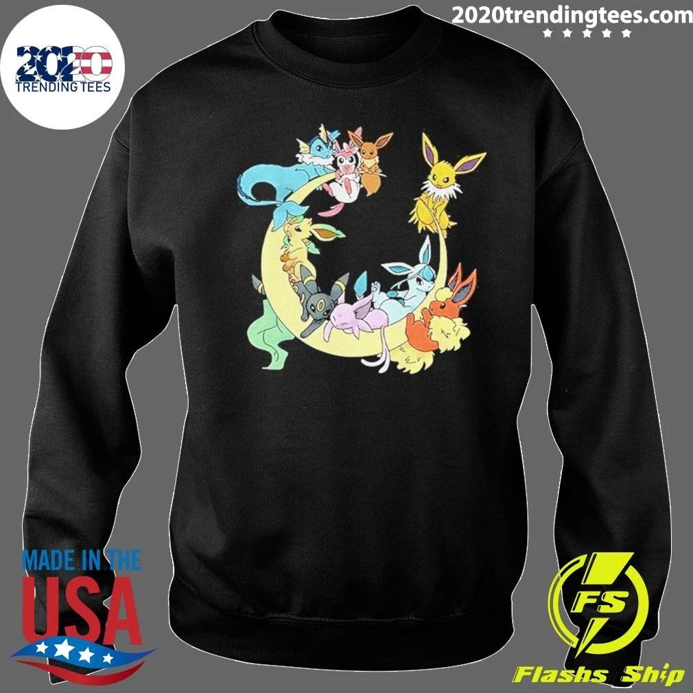 Eevee Evolutions Sylveon Umbreon Flareon Jolteon Vaporeon Shirt
