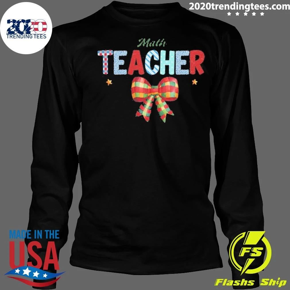 Math Teacher Christmas Shirt