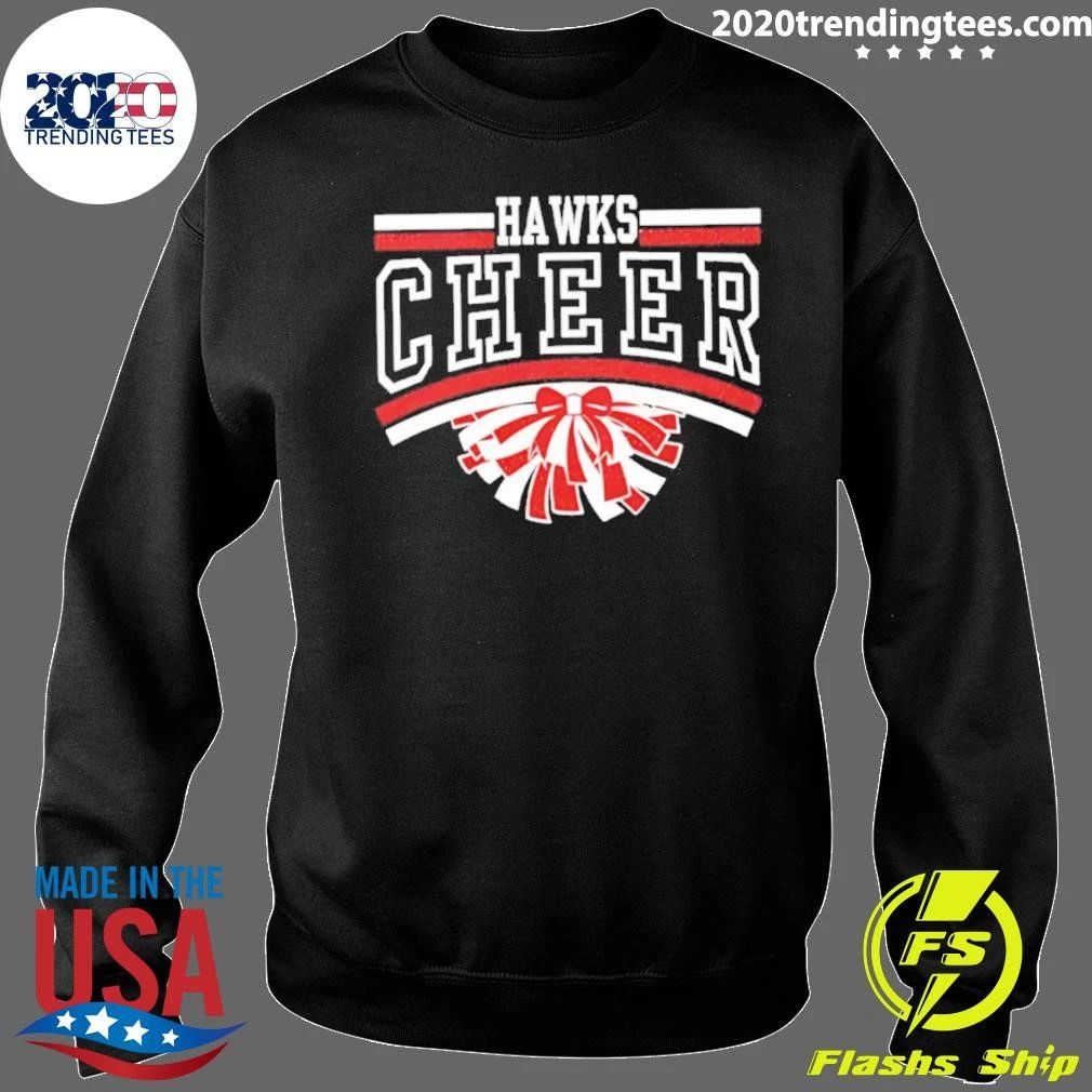 Hutchinson Hawks Cheer Maroon Glitter Shirt