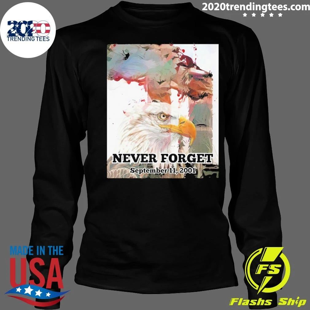 Twin Towers and American Bald Eagle Never Forget September 11, 2001 – September 11 Memorial 2026 Shirt