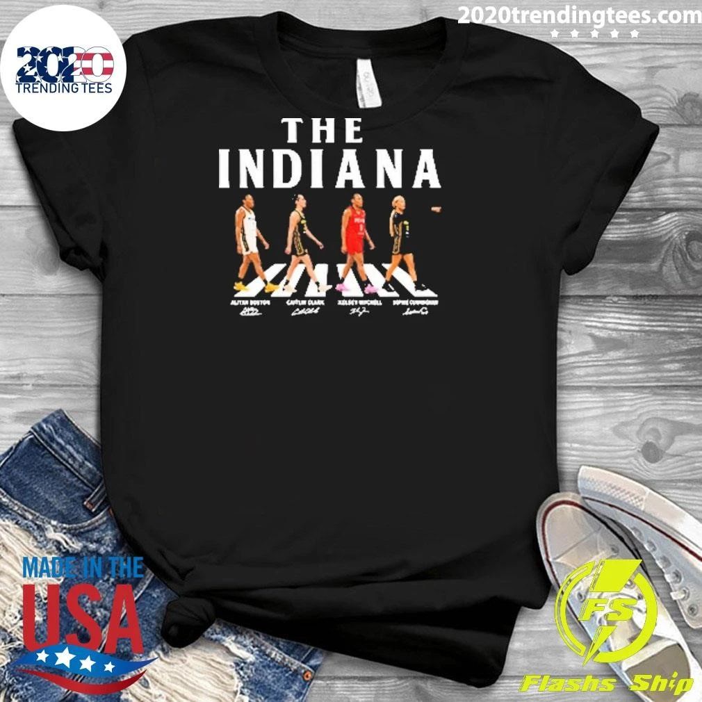 Caitlin Clark Aliyah Boston Sophie Cunningham Kelsey Mitchell Indiana Fever Walking Road Signature Shirt