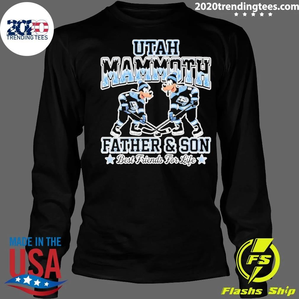 Utah Mammoth Hockey Father And Son Best Friends For Life Shirt