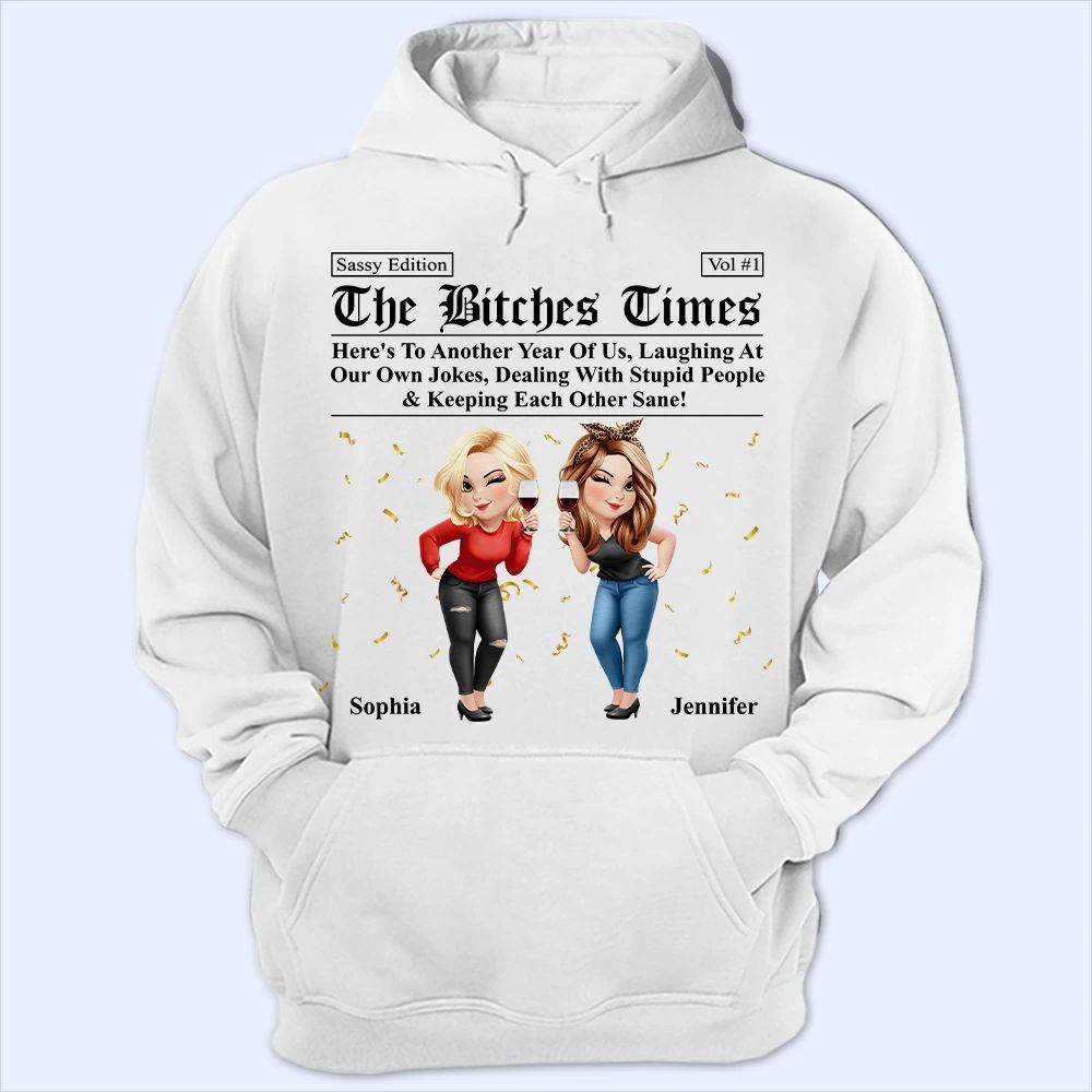 3D Effect Besties Here's To Another Year Of Us - Personalized T Shirt