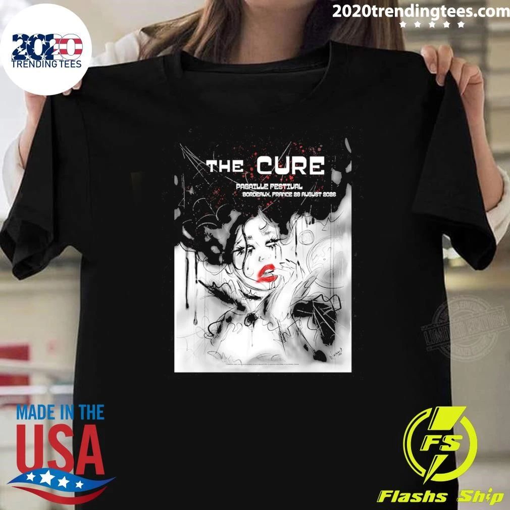 The Cure Merch Bordeaux 2026 Event Shirt