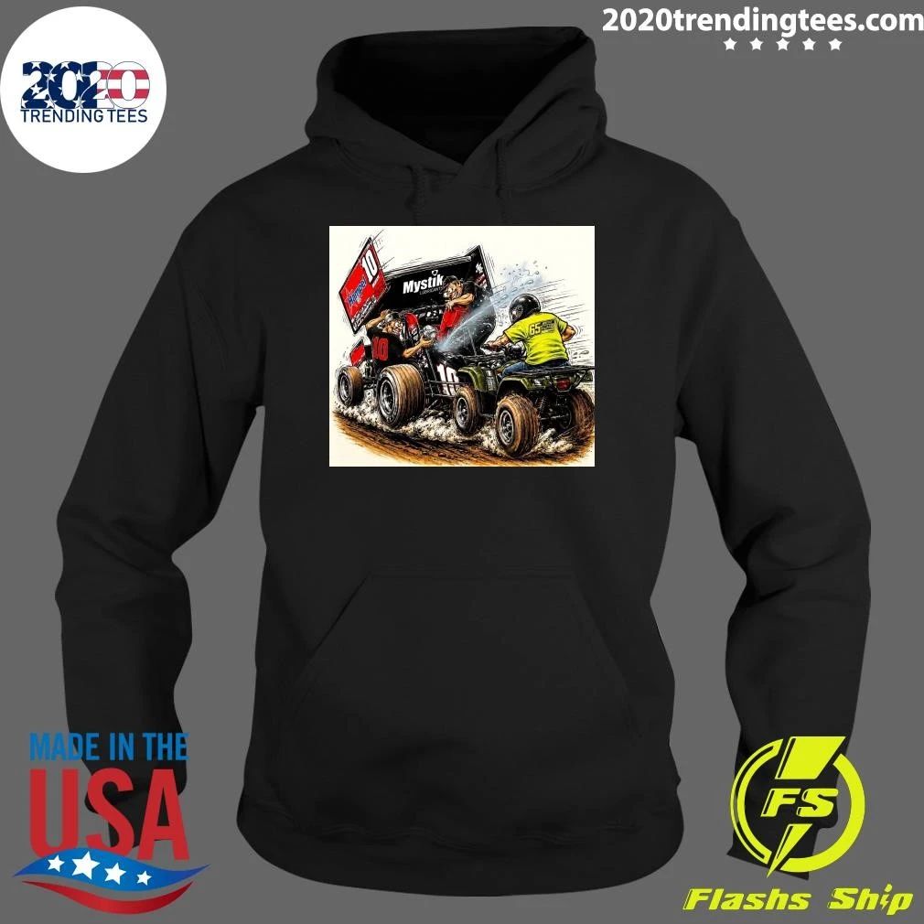 ATV Racing Action with Dirt Track Riders and Off-Road Racing Vehicles Shirt