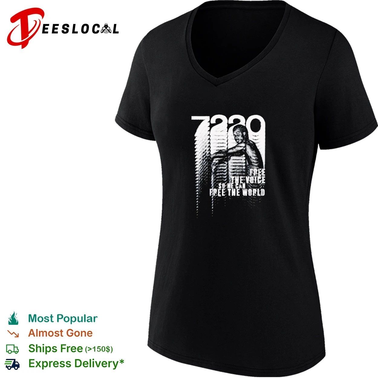 7220 Free the Voice so He Can Free the World T-shirt