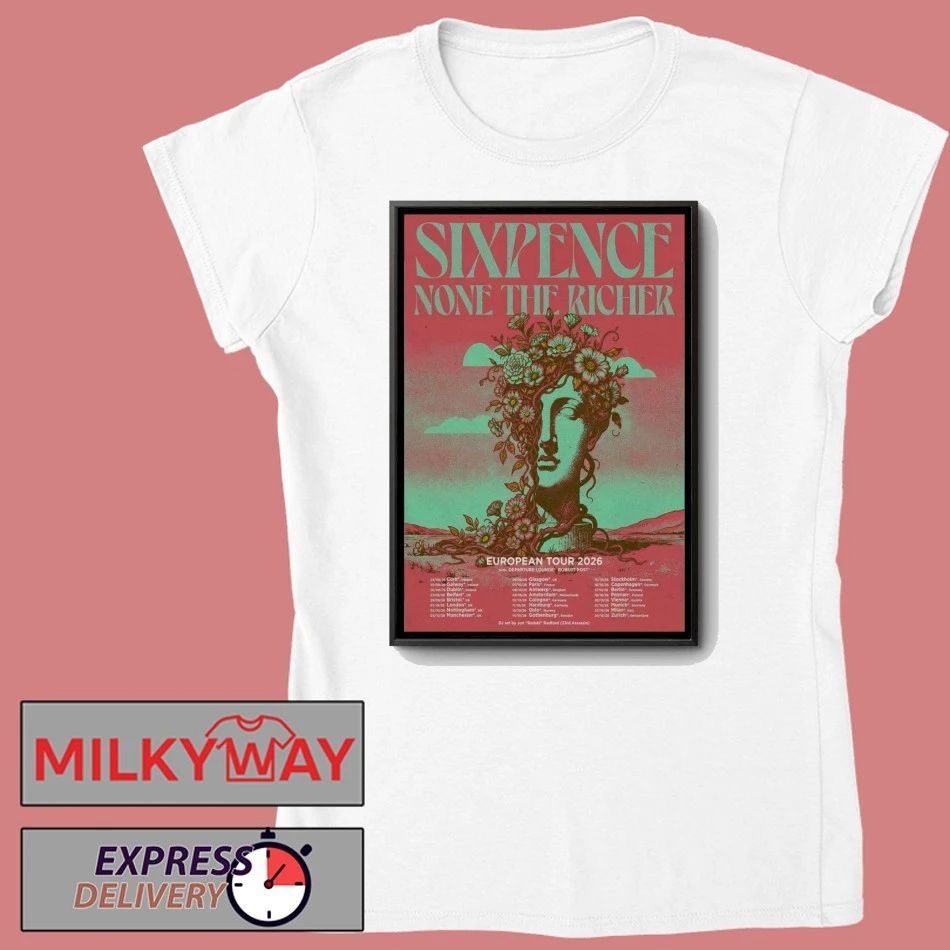 Sixpence None The Richer European 2026 Shows Poster shirt