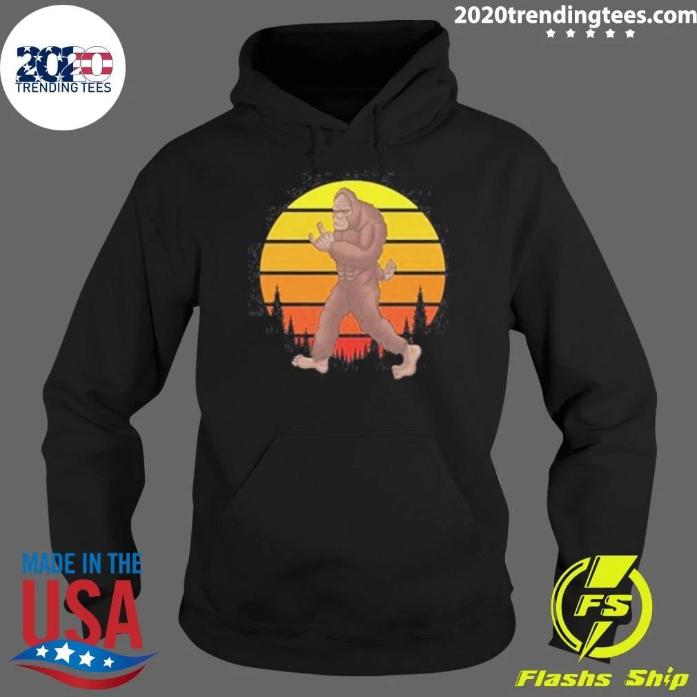 Bigfoot Rocker Retro Sunset Shirt