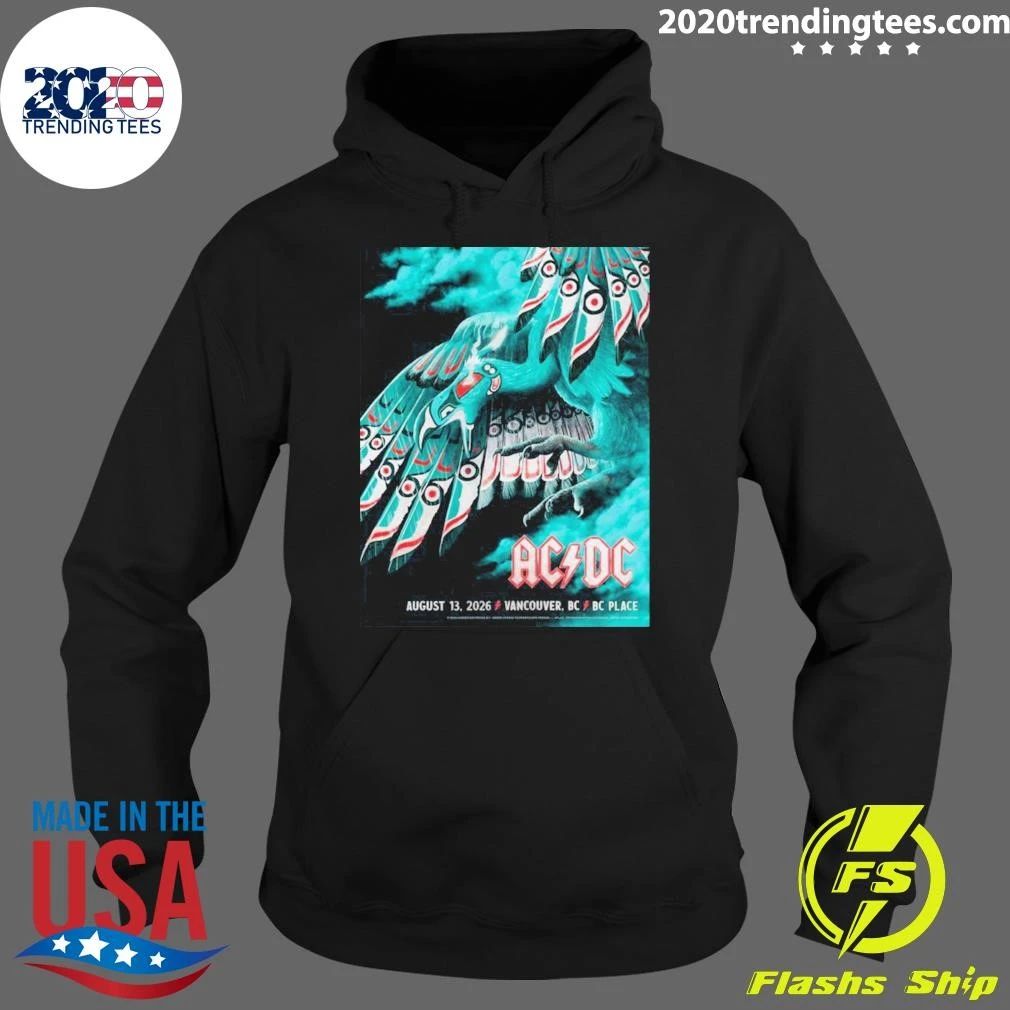 ACDC Vancouver 2026 Event Poster Live At BC Place Vancouver BC Canada On August 13 2026 Shirt