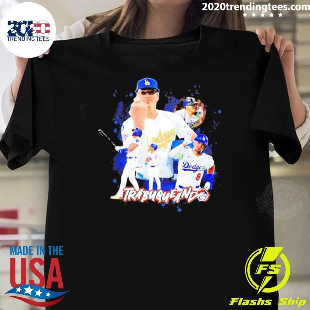 Kike Hernandez Los Angeles Dodgers Mlb Trabuqueando Middle Finger Shirt