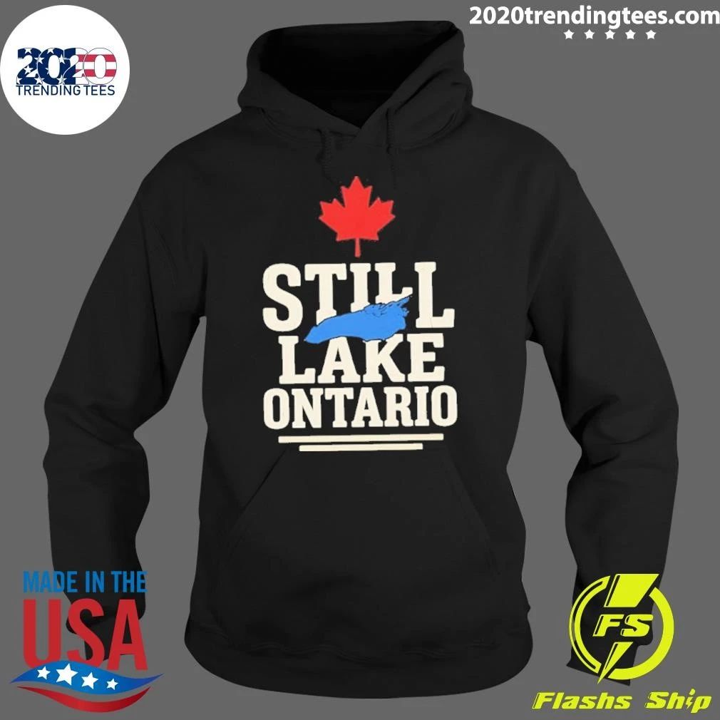 Still Lake Ontario Canada Map Shirt