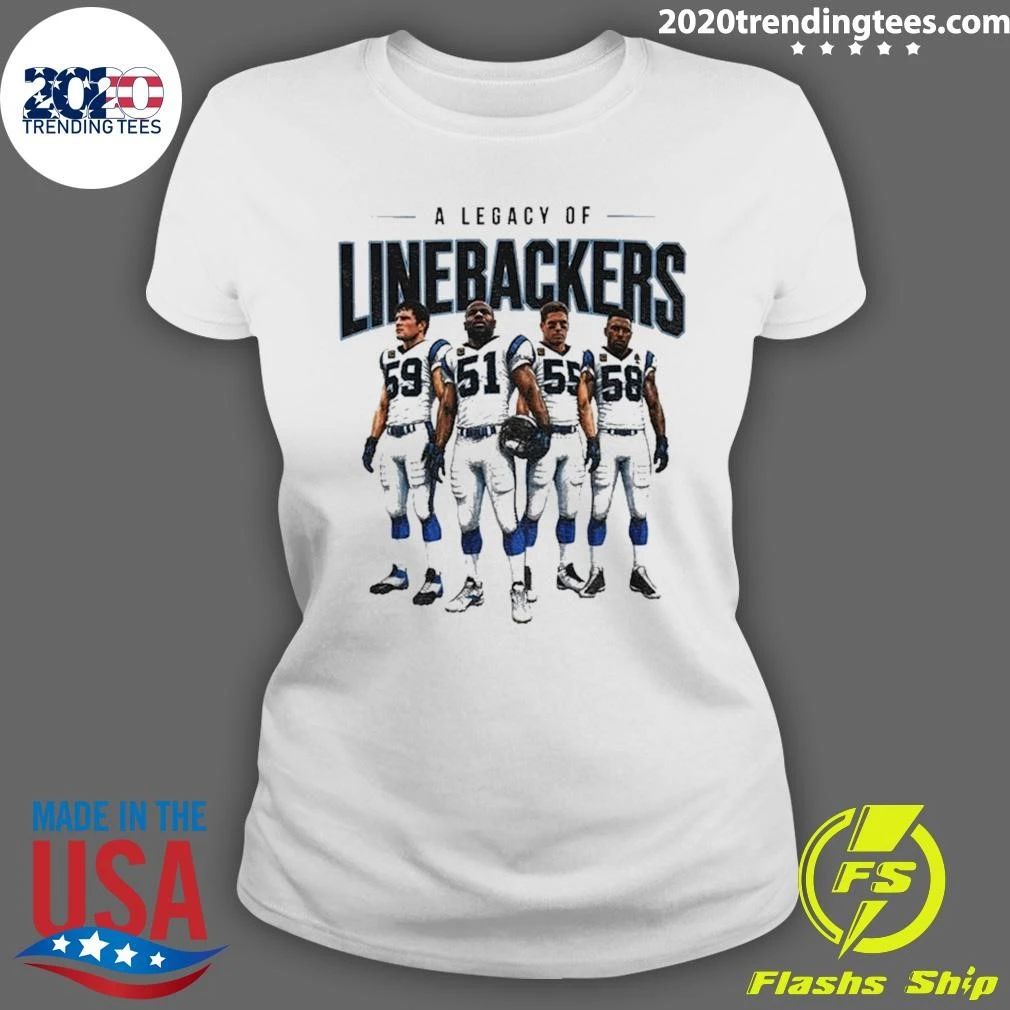 A Legacy Of Linebackers Carolina Panthers Players Luke Kuechly Sam Mills Dan Morgan Thomas Davis Shirt