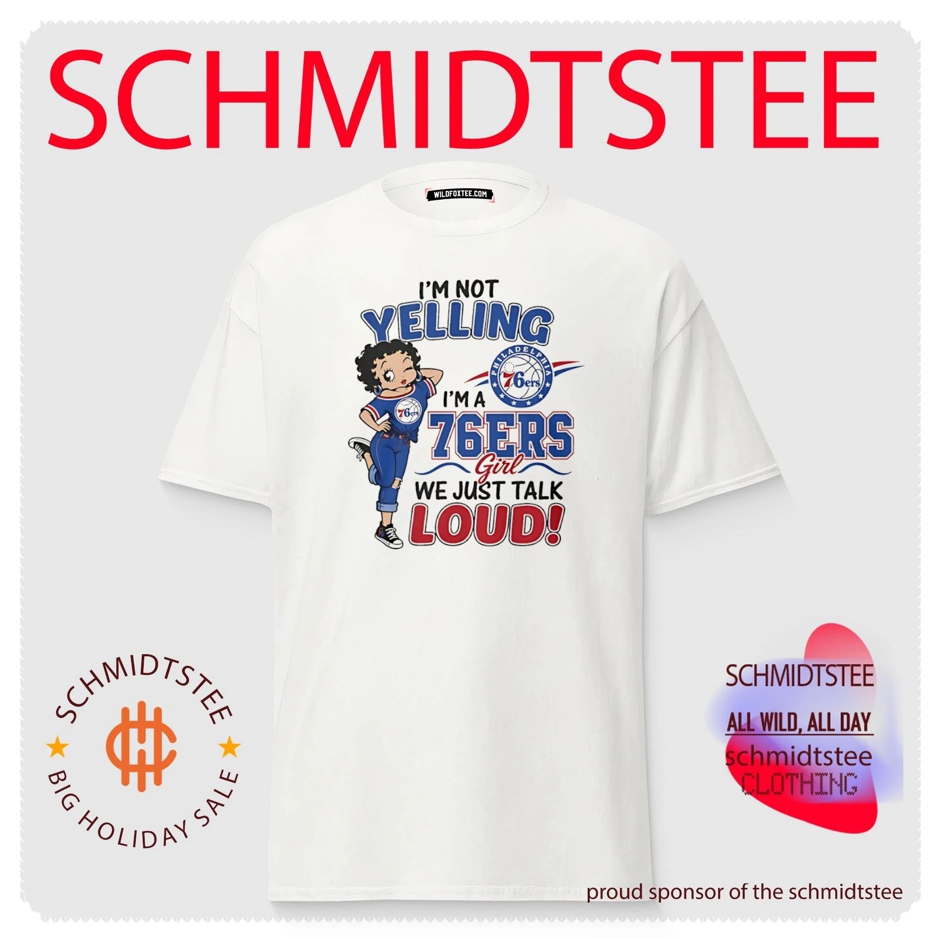 I’m not yelling I’m a Philadelphia 76ers girl we just talk loud shirt