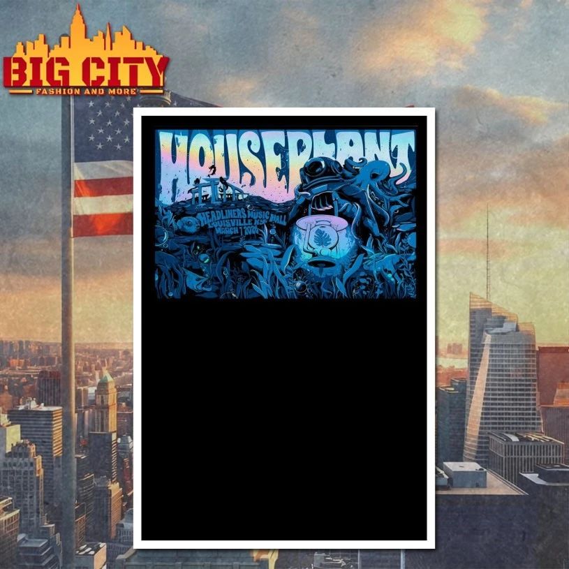 Houseplant Headliners Music Hall In Louisville KY Mar 7 2026 Poster T-shirt