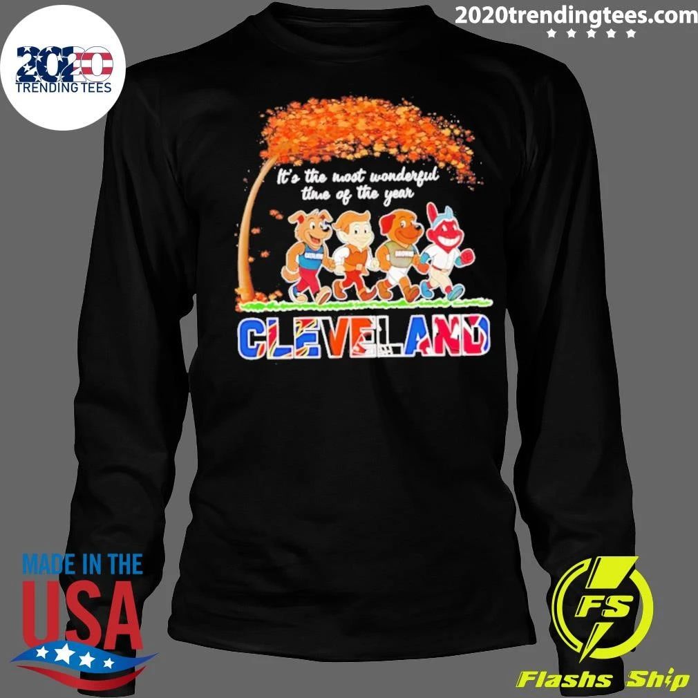 Cleveland Sports Mascots Halloween 2026 It Is the Most Wonderful Time of the Year Shirt