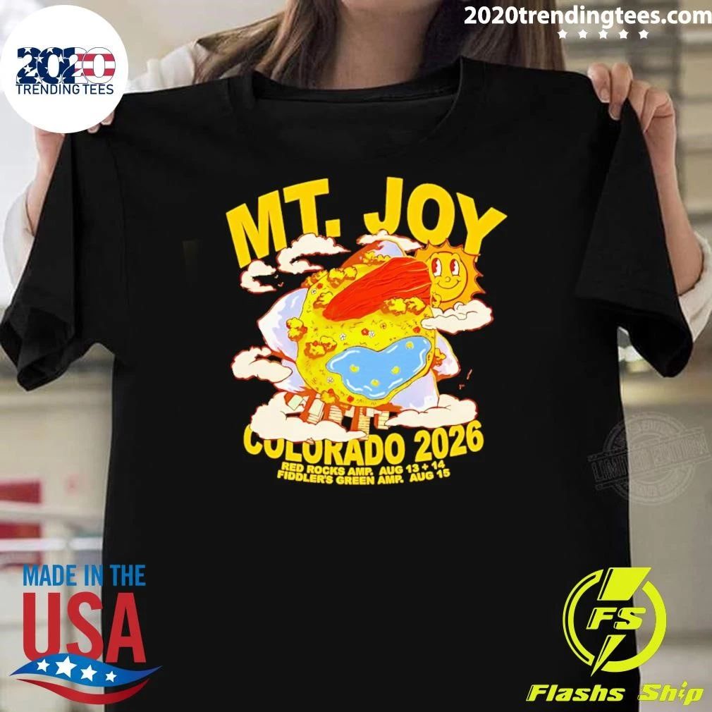 Mt. Joy Red Rocks 2026 Red Rocks AMP. Aug 13,14 Fiddler’s Green AMP. Aug 15 Shirt