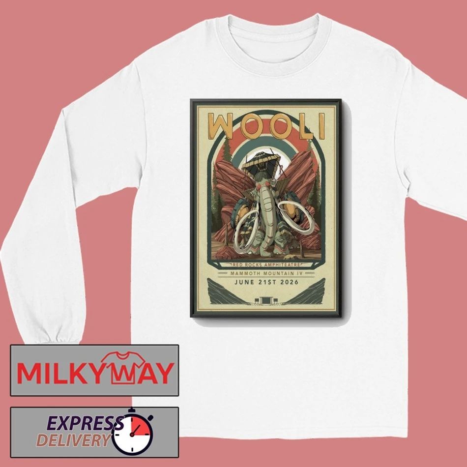 Wooli Jun 21 2026 Red Rocks Amphitheatre, Morrison CO Poster shirt