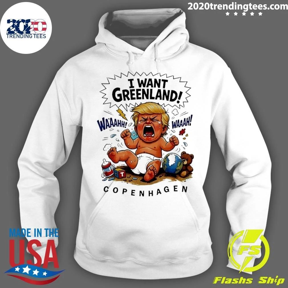 Donald Trump I Want Greenland Copenhagen Baby Shirt
