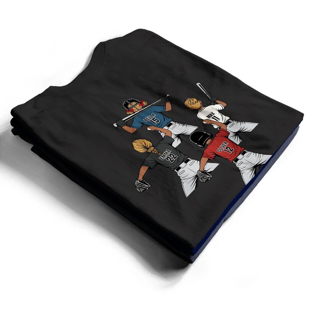 Baseball Dad Crossed Arrows - Personalized T Shirt
