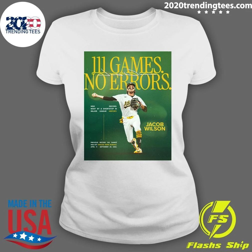 Jacob Wilson 111 Games No Errors Shirt