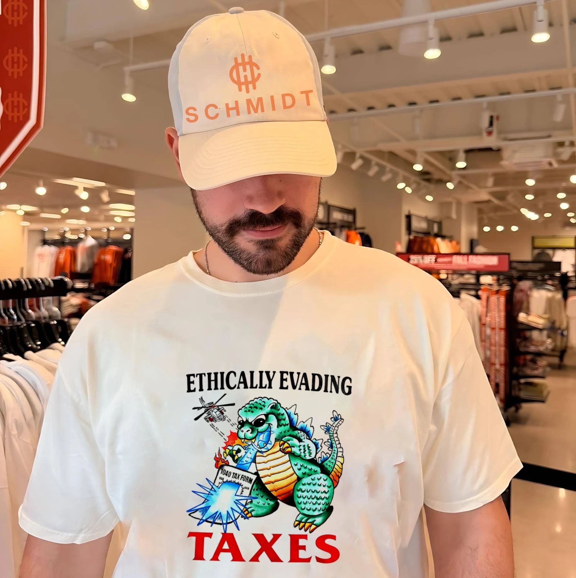 Ethically Evading Taxes Godzilla 1040 Tax Form shirt