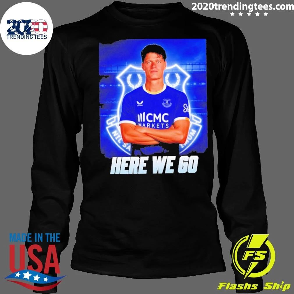 Original Christian Norgaard To Everton Here We Go Shirt