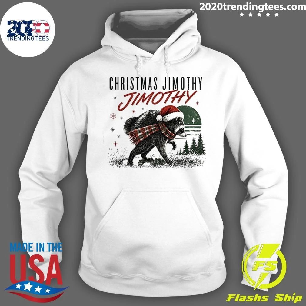 Christmas Jimothy Raccoon Holiday Trash Panda Shirt
