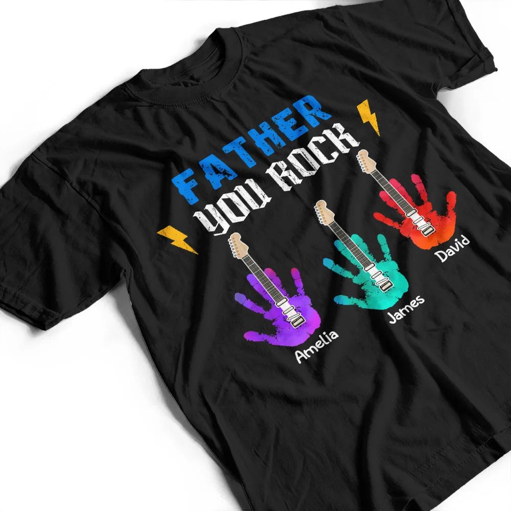 Daddy Grandpa You Rock - Personalized T Shirt