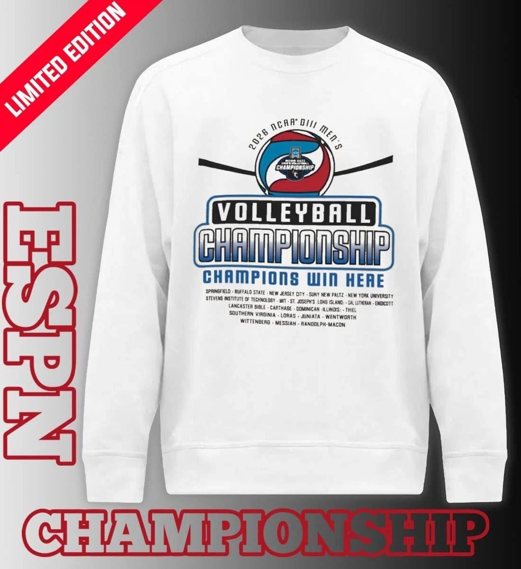 2026 NCAA DIII Men’s Volleyball Championship Champions Win Here T-Shirt