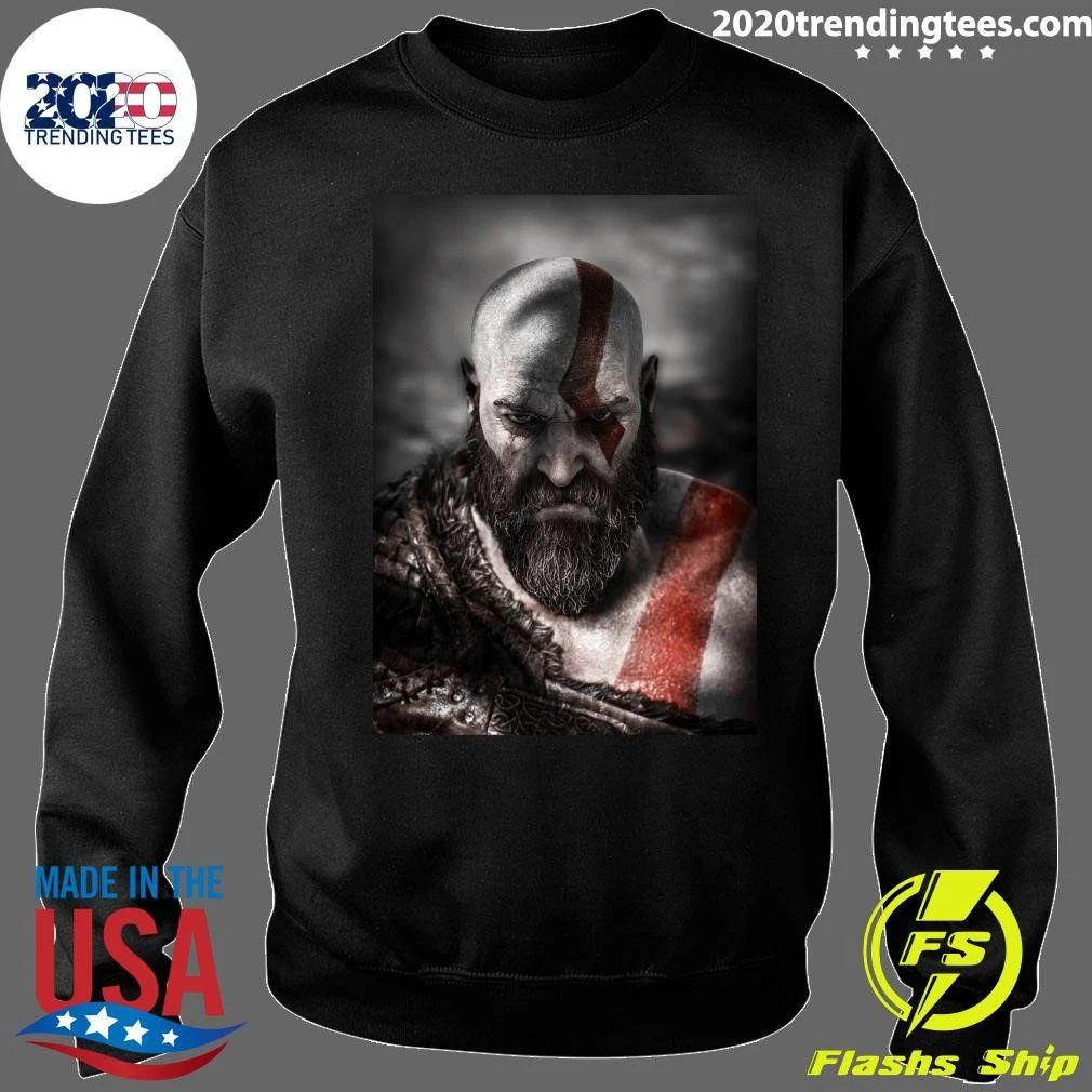 Dave Bautista as Kratos – God of War Character Portrait Shirt