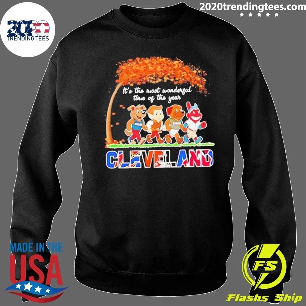 Cleveland Sports Mascots Halloween 2026 It Is the Most Wonderful Time of the Year Shirt