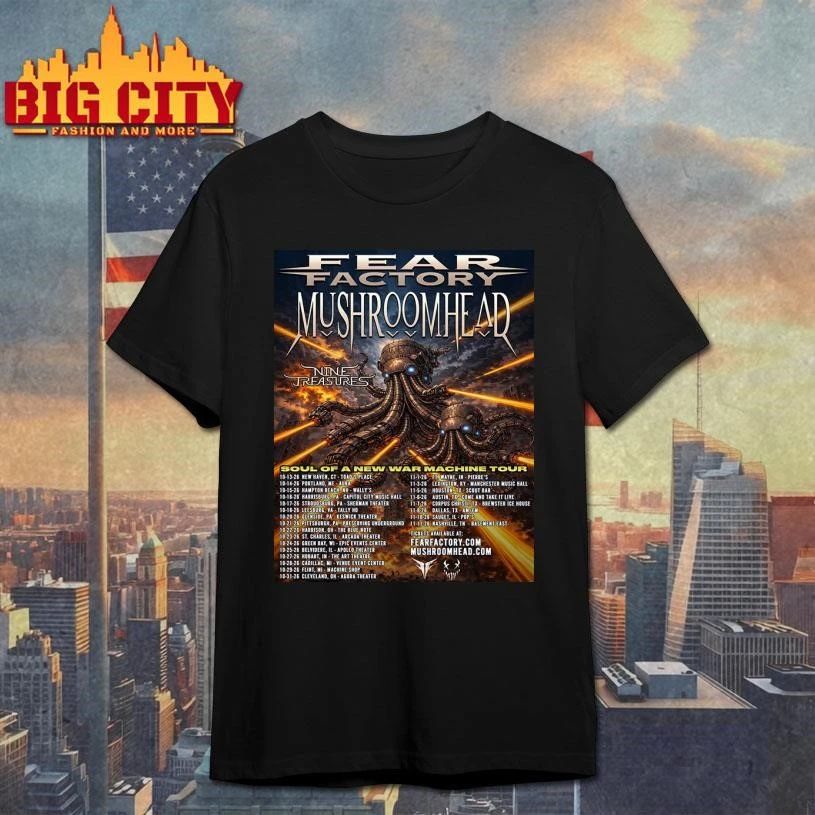 Fear Factory Soul Of A New War Machine Tour 2026 Schedule Tour Dates Poster Shirt