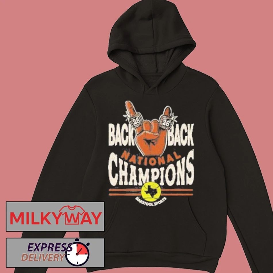 Back to Back Softball National Champions Pocket 2025 2026 Shirt