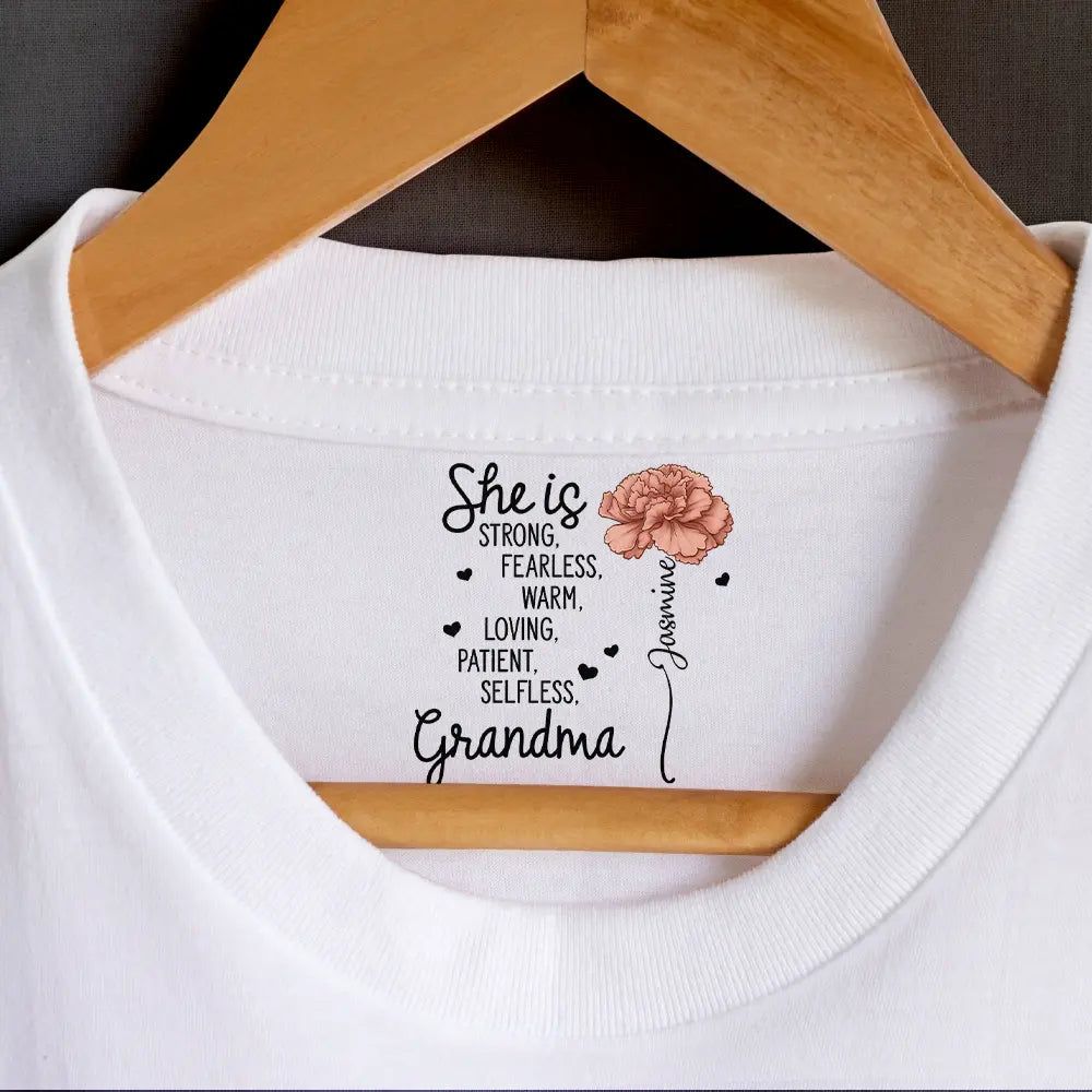 She Is Mom - Personalized T Shirt