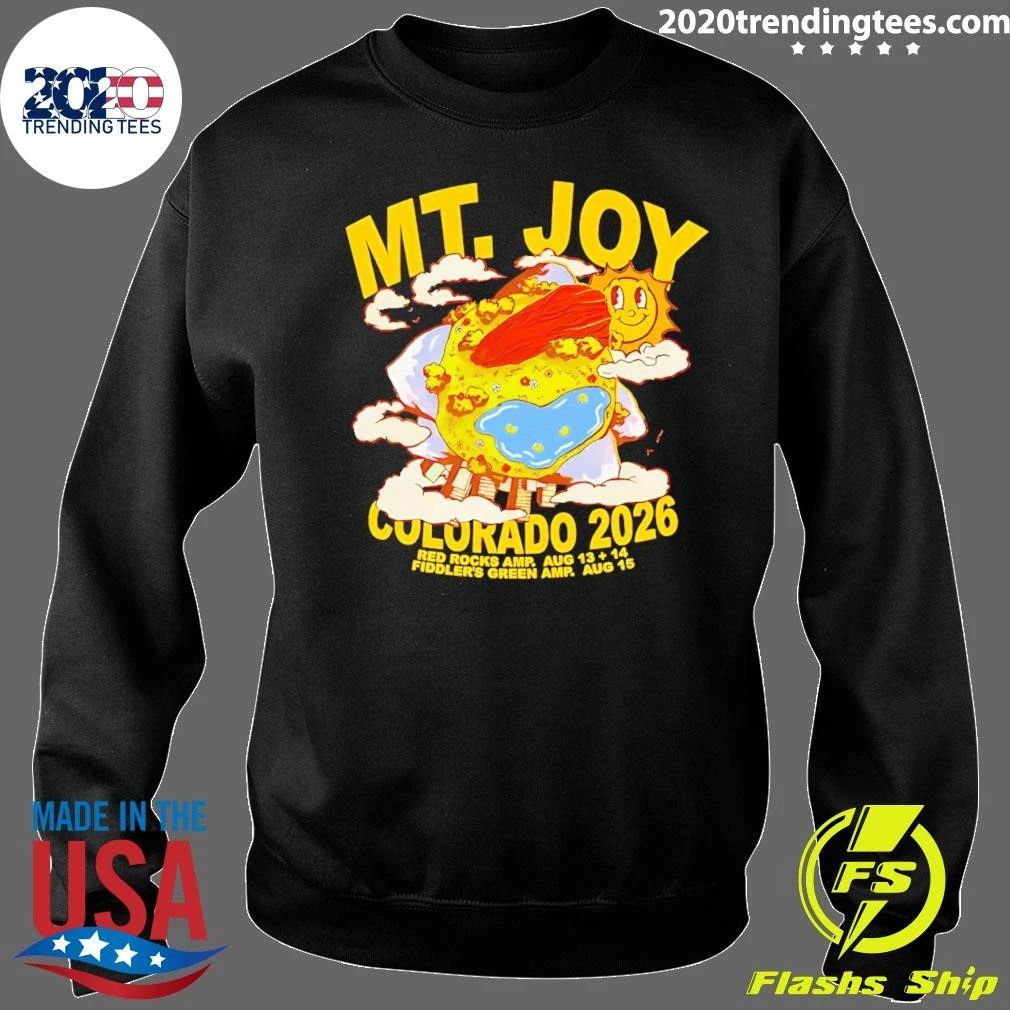 Mt. Joy Red Rocks 2026 Red Rocks AMP. Aug 13,14 Fiddler’s Green AMP. Aug 15 Shirt
