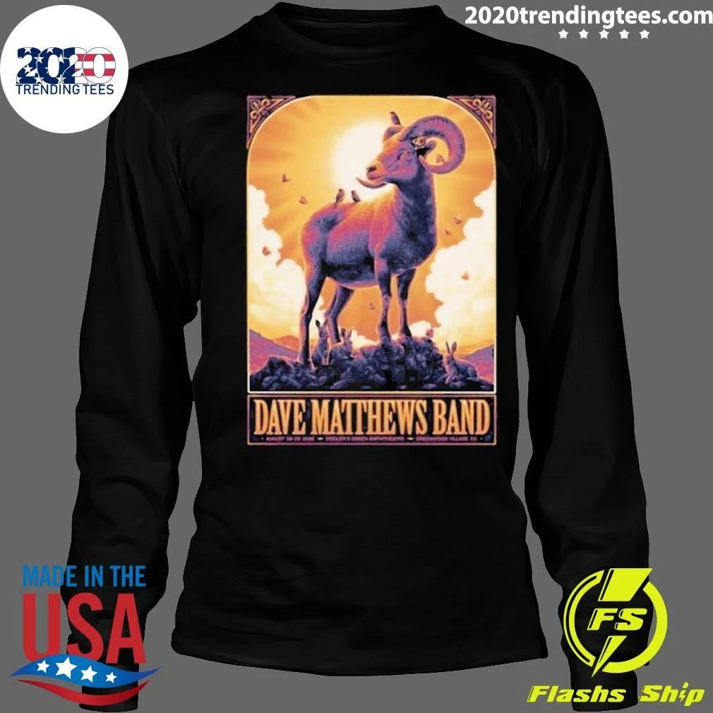 Dave Matthews Band Greenwood Village CO At Fiddler’s Green Amphitheater In Greenwood Village CO On August 28 29 2026 Shirt