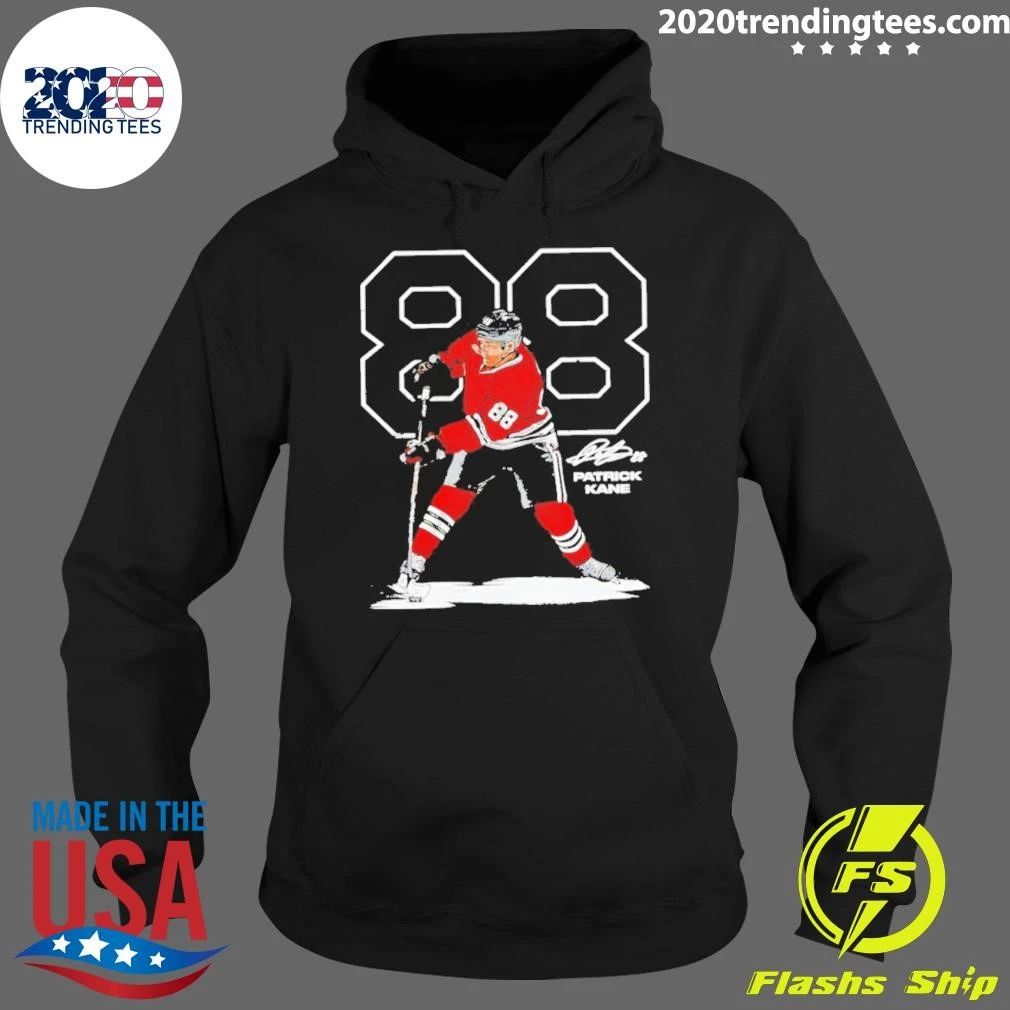 Premium Patrick Kane #88 Chicago Blackhawks Hockey Outline Signature Shirt