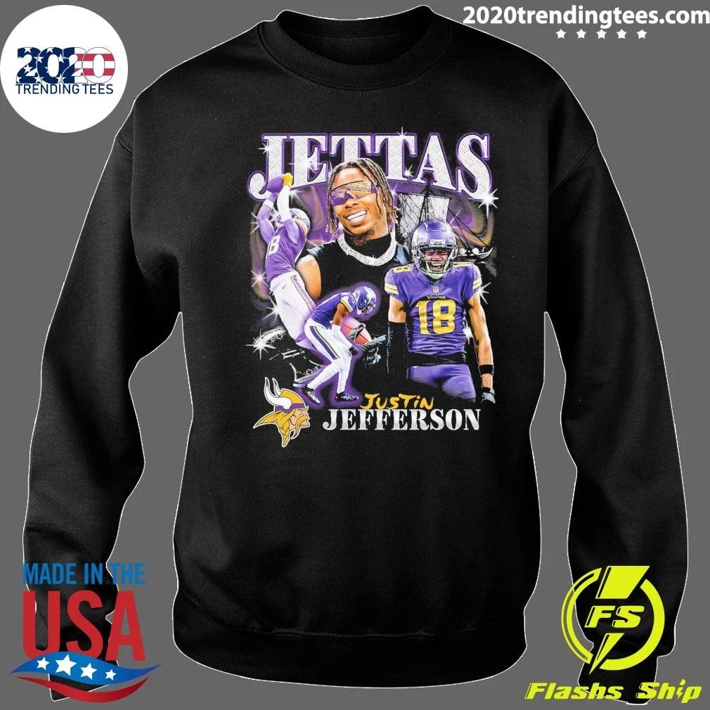 Fanatics Black Minnesota Jettas Justin Jefferson Notorious Player Shirt
