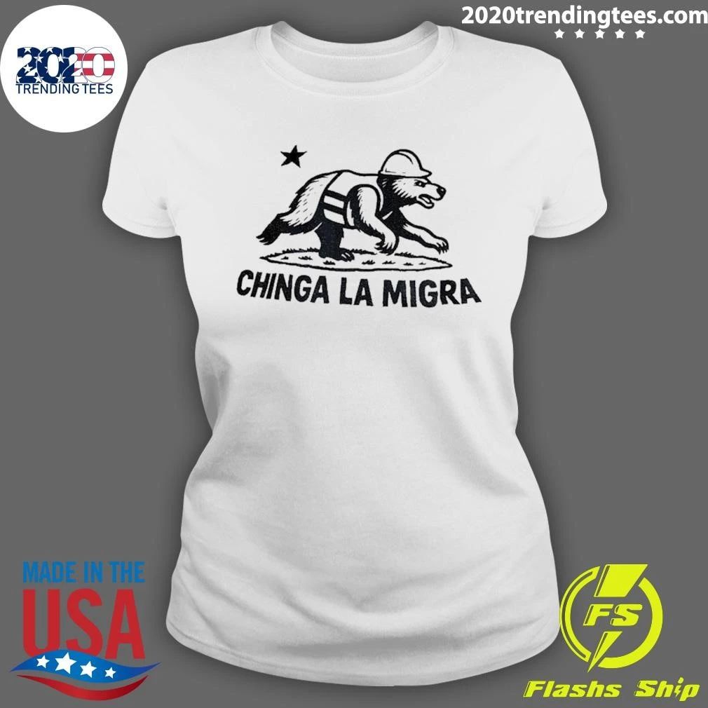 Bear Worker Chinga La Migra Political Shirt