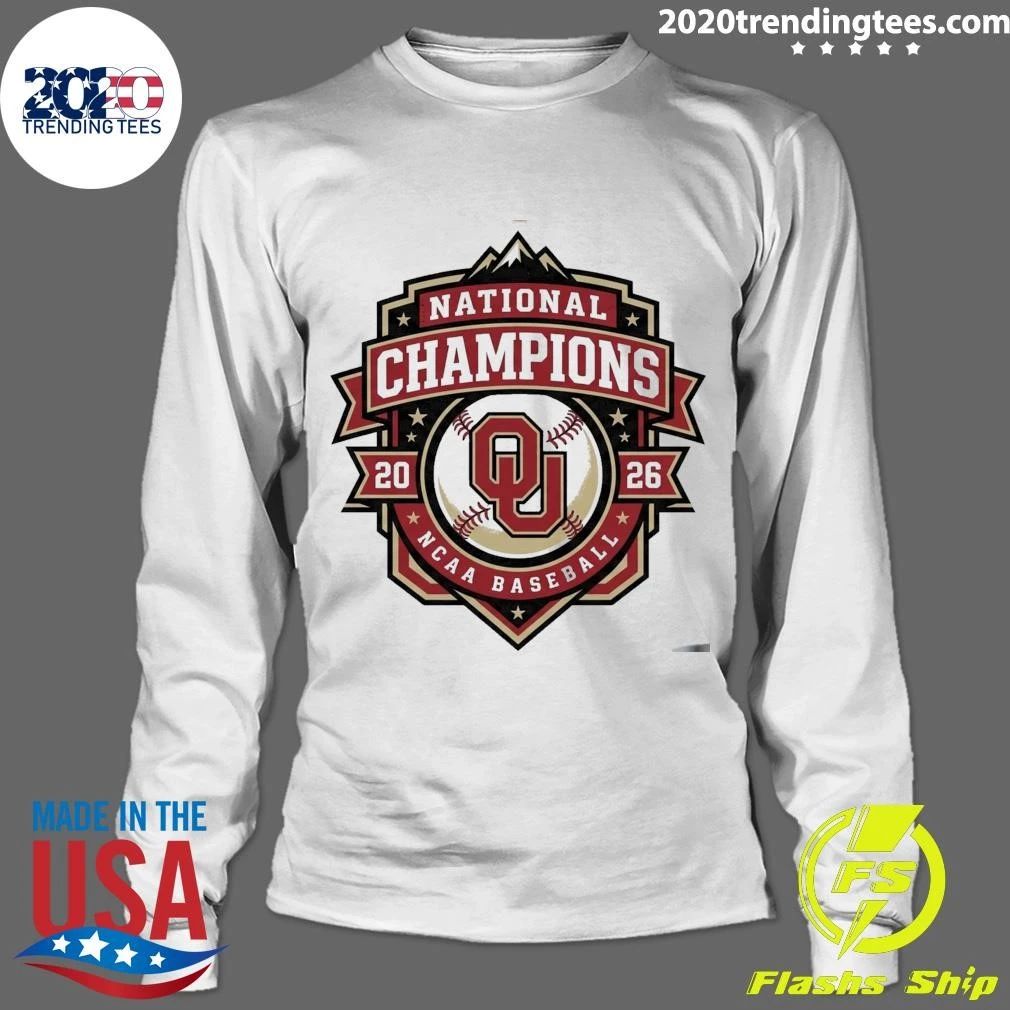 Oklahoma Sooners National Champs 2026 NCAA Baseball CWS Iconic Shirt