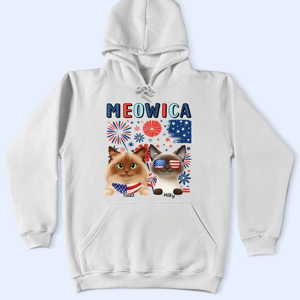 Meowica Independence Day - Personalized T Shirt