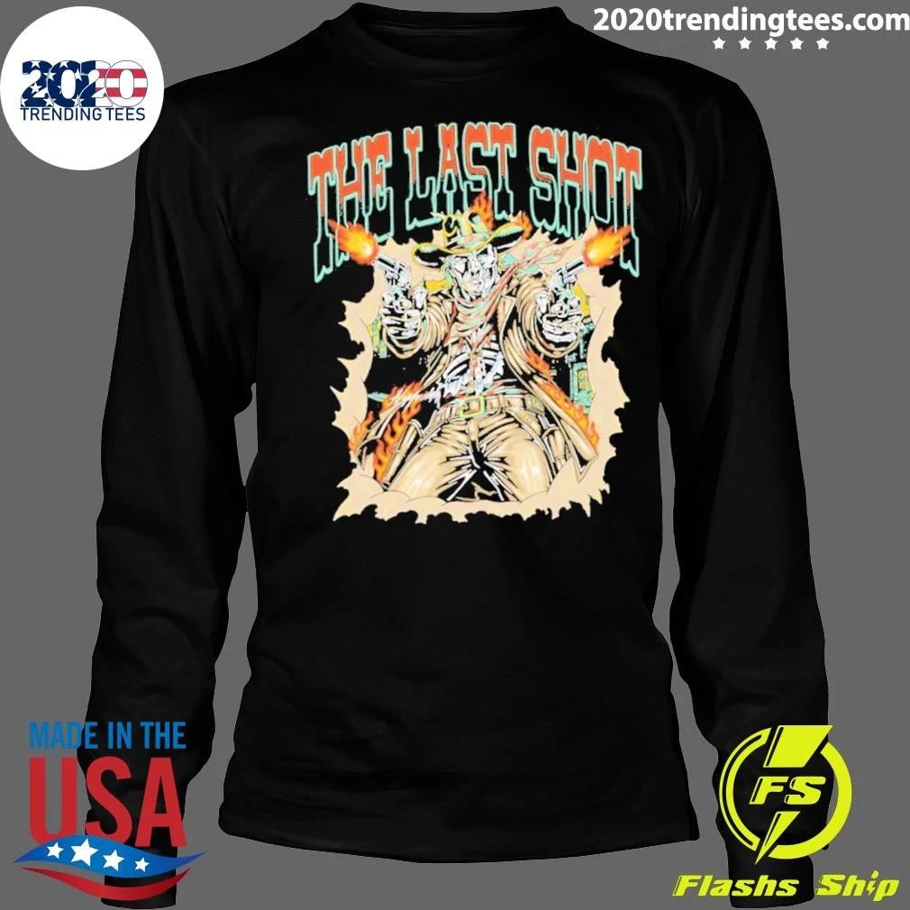 The Last Shot Cowboy Skeleton Western Shirt