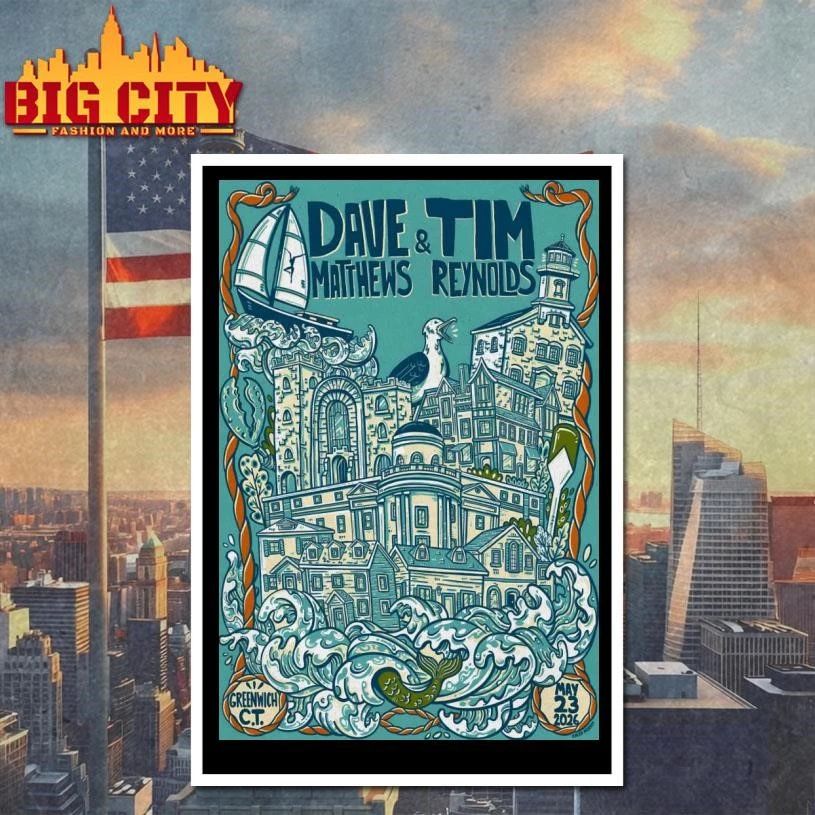 Dave Matthews Band Greenwich CT 5-23-2026 Poster Shirt