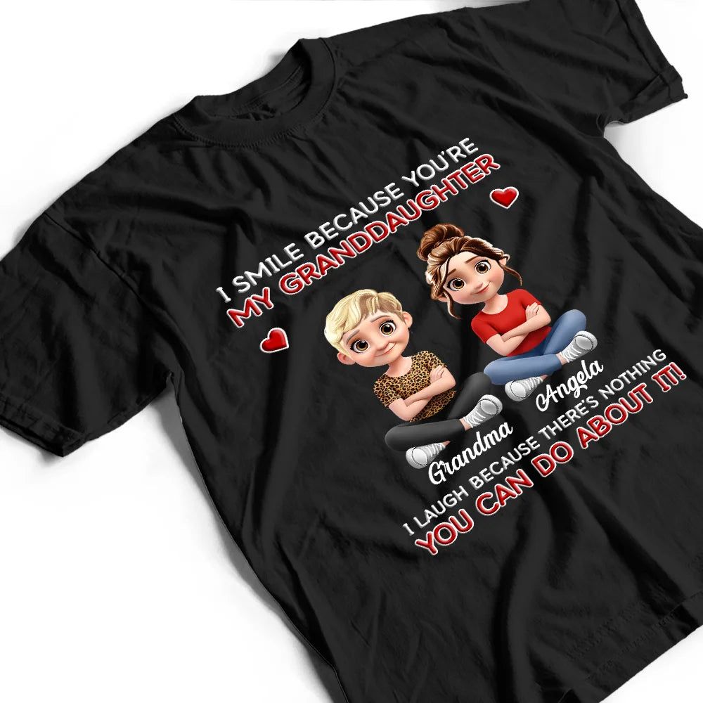 I Smile Because You Are My Daughter Son - Personalized T Shirt