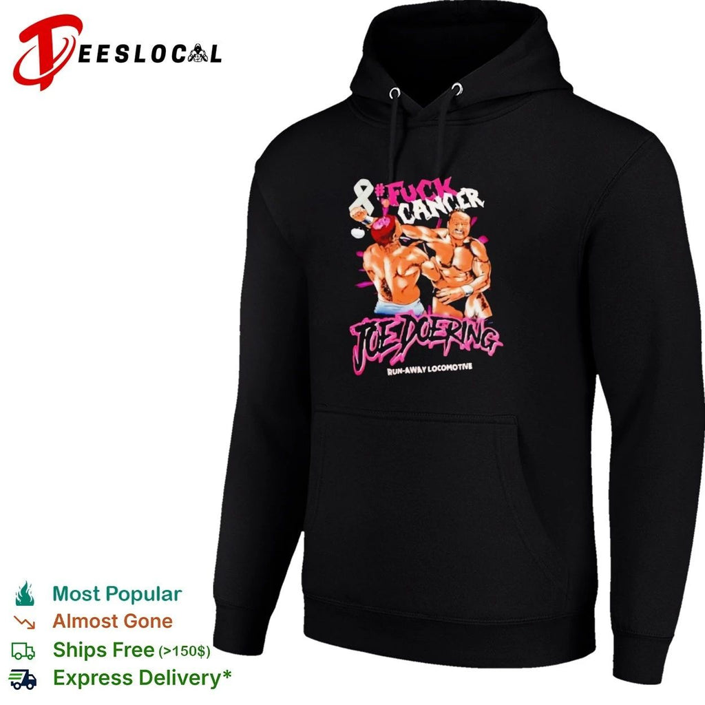 Joe Doering Fuck Cancer Run-Away Locomotive T-shirt