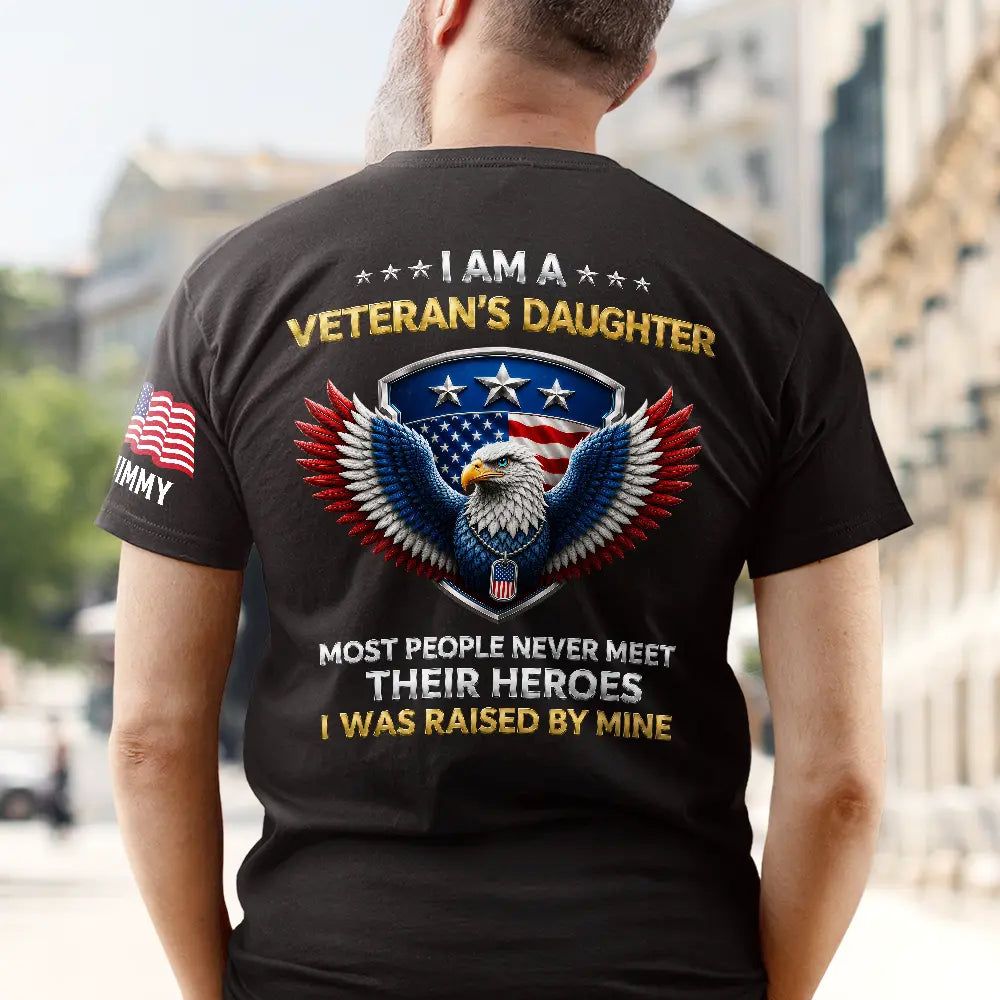 I Am A Veteran's Son Daughter - Personalized T Shirt