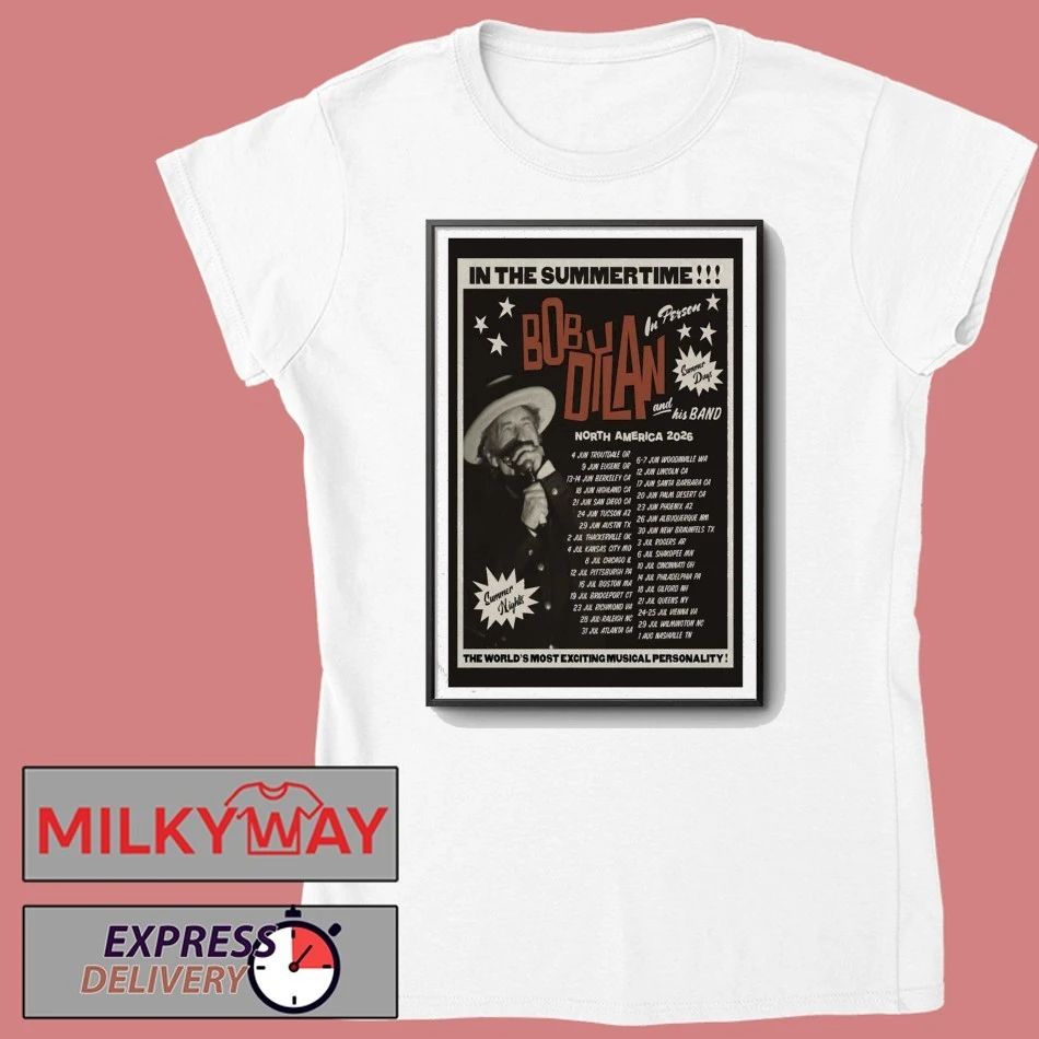 Bob Dylan Jun 12 2026 Lincoln, CA Poster shirt