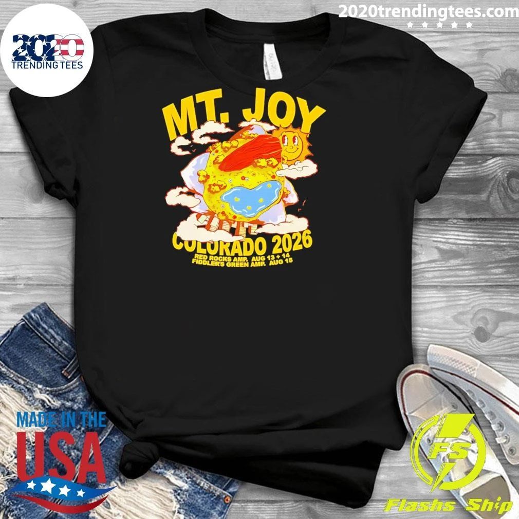 Mt. Joy Red Rocks 2026 Red Rocks AMP. Aug 13,14 Fiddler’s Green AMP. Aug 15 Shirt