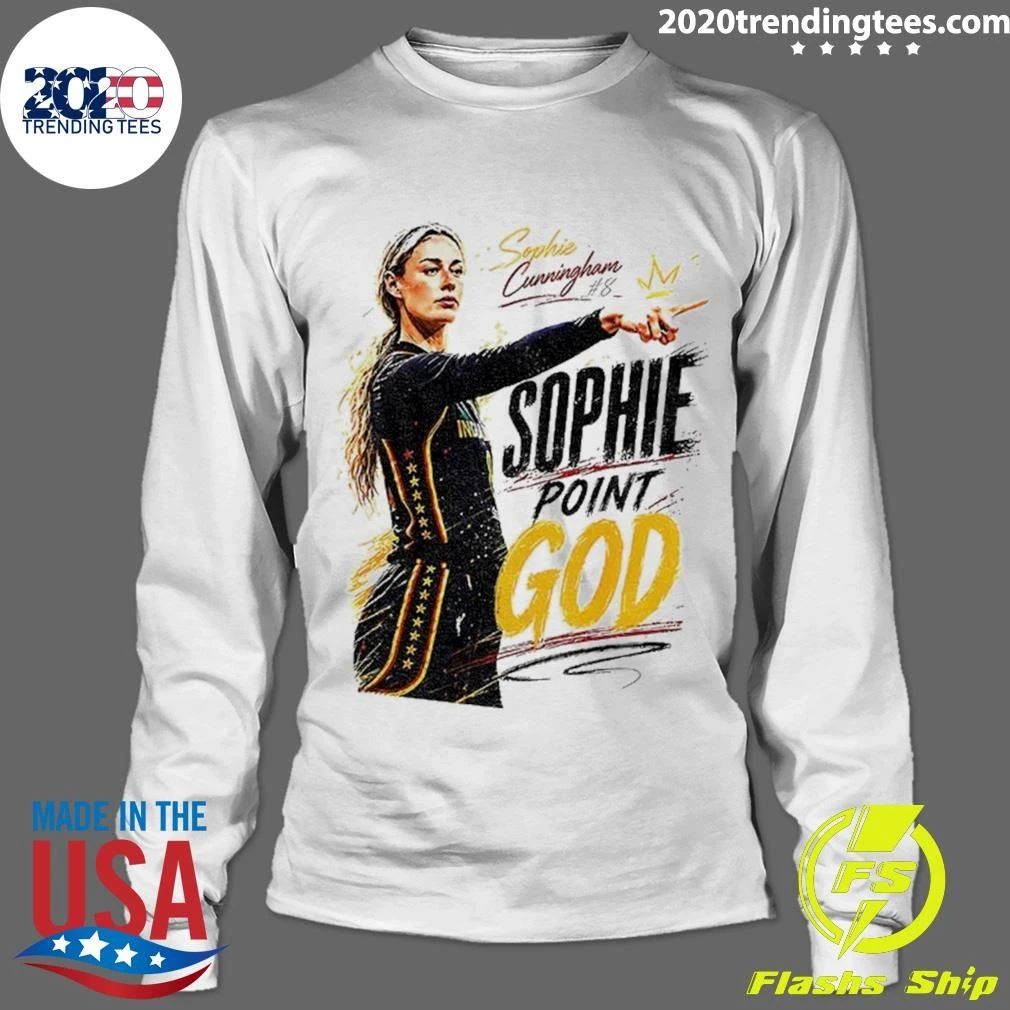 Sophie Cunningham Point God Indiana Fever Basketball Wnba Vintage Shirt